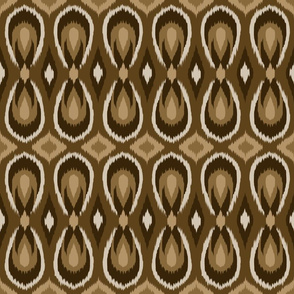 teardrop ikat brown