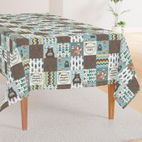 little wildlife wood tribe ↠ cheater quilt