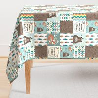 little wildlife wood tribe ↠ cheater quilt