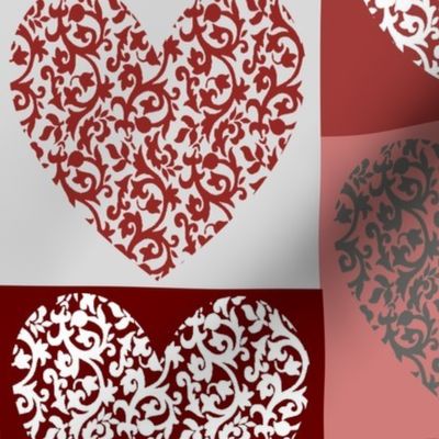 Damask Hearts