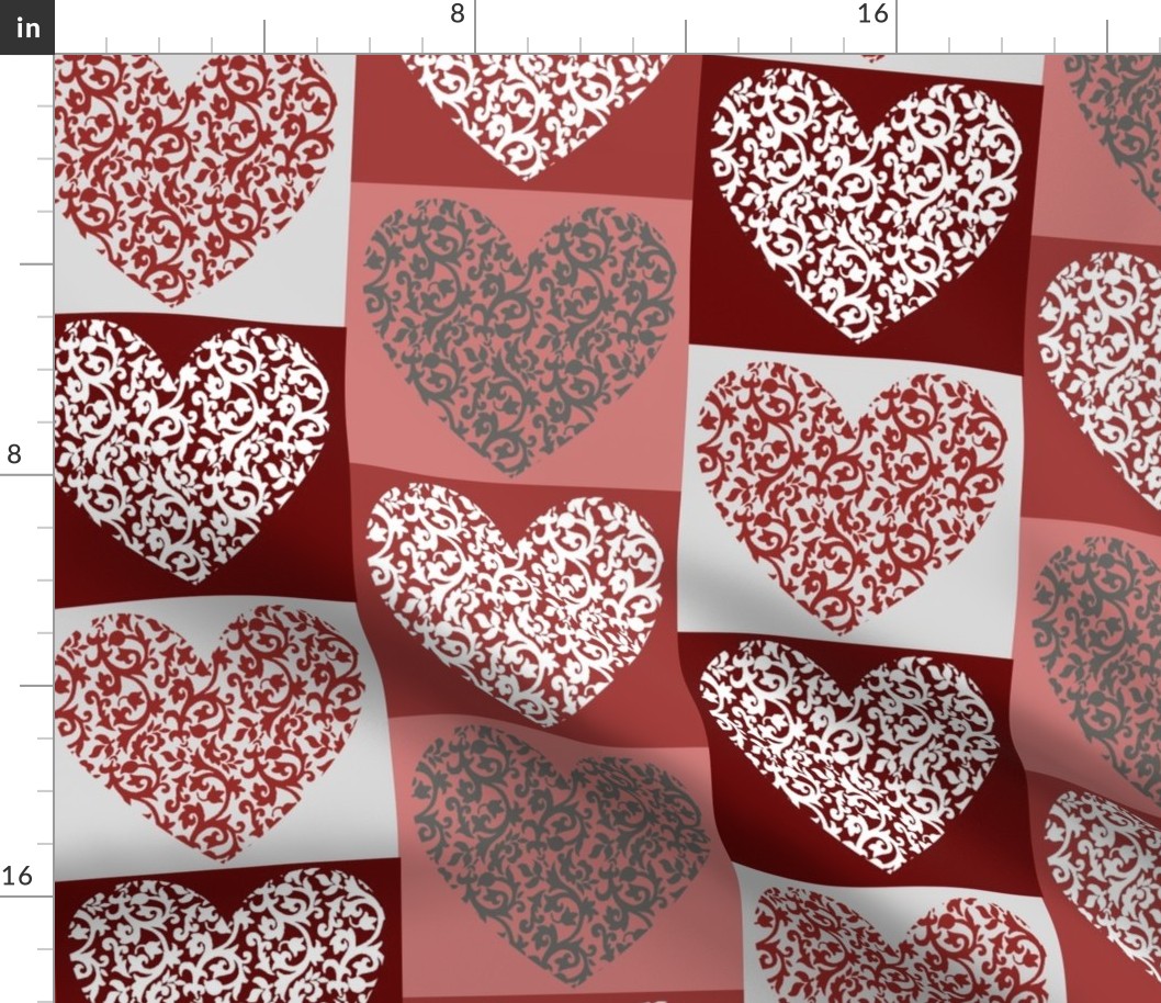 Damask Hearts