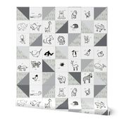 animal alphabet quilt grey-01