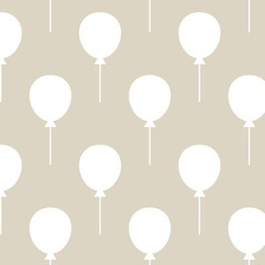 Balloons Ecru / White