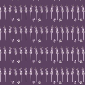Lavender Rows -Small Purple.