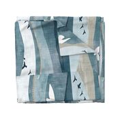 Birds cheater quilt