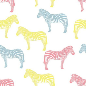 Zebra (pastel colours)