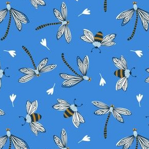 Dragonflies and bumblebees