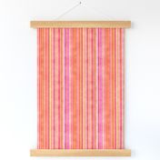 Stonewashed Multicolored stripe, orange