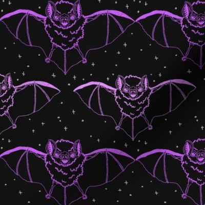 Purple Ink Bats at Night