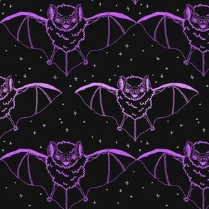 Purple Ink Bats at Night