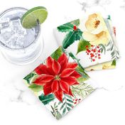 18" Christmas Poinsettia // White