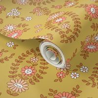 Sweet & Calm Paisley  Gold