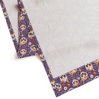 Sugar Skull Embroidery / Purple / Small Scale