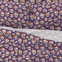 Floral Sugar Skull / Purple / Large Scale