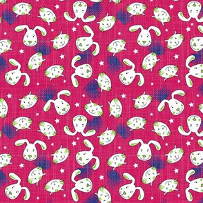 cats ♥ dogs pink-navy - small