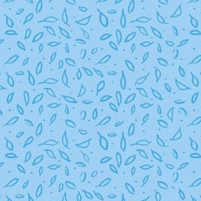 leaf pattern blue