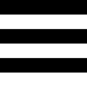 One Inch Black and White Horizontal Stripes