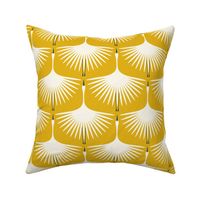 Art Deco Swans (6") - Golden Yellow