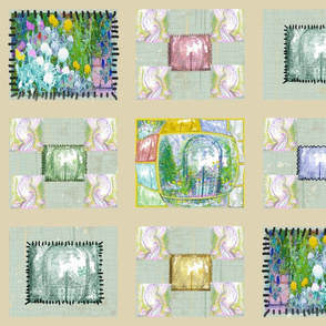 Arbor Gates 3 Patchwork Quilt Panel