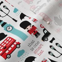 Crazy for London double decker tea big ben and travel icon design