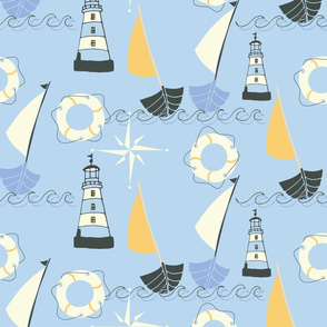 nautical objects blue-01