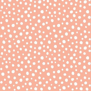 dots - peach