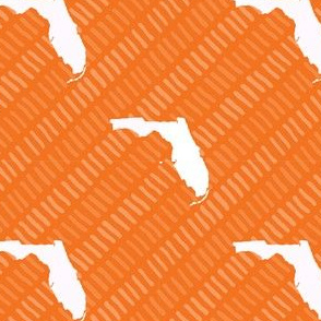 Florida State Shape Pattern Orange