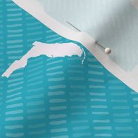 Florida State Shape Pattern Teal