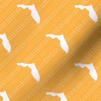 Florida State Shape Pattern Yellow Gold