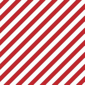 Christmas Candy Cane Pattern Stripes Red and White