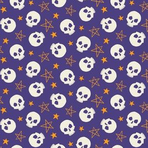 Stars & Skulls on Purple