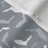 Florida State Shape Pattern Grey