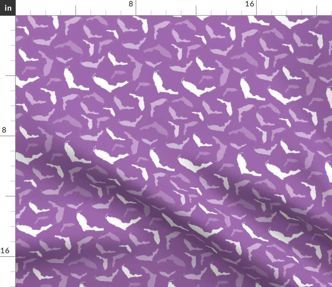 Florida State Shape Pattern Purple
