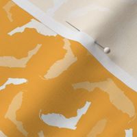 Florida State Shape Pattern Yellow Gold
