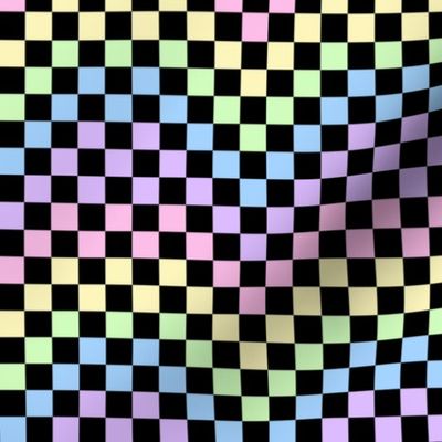 rainbow checkerboard