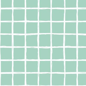 Christmas time abstract geometric checkered stripe trend pattern grid mint