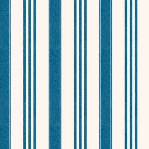 Harvest Distressed Stripe - In Farmhouse Blue