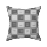 retro squares in grey