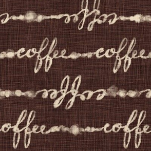 Coffee Calligraphy (cocoa) 12”