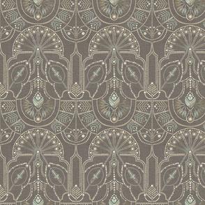 Ornamental Beaded Deco {Grey} - medium scale