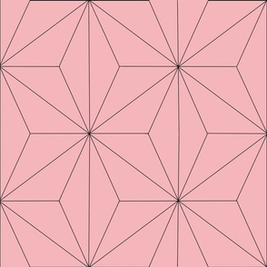 Pink Asanoha (Hemp Leaf) Pattern