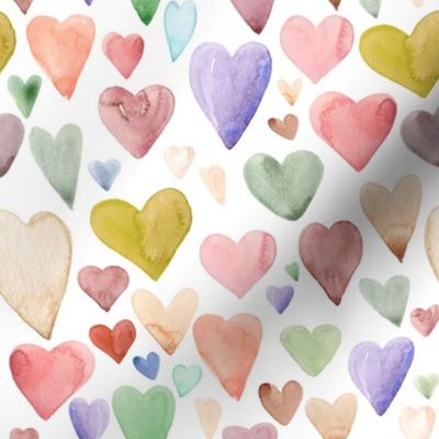 Earth Tone Hearts - Valentine's Day, Valentine