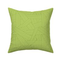 Crossing Lines in Bright Green