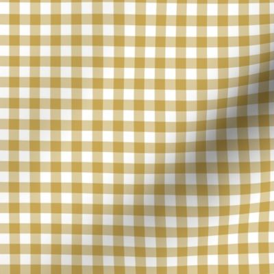 6" Gold Gingham