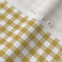 6" Gold Gingham