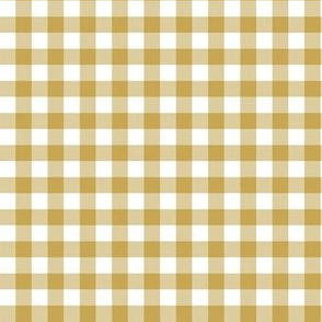 6" Gold Gingham