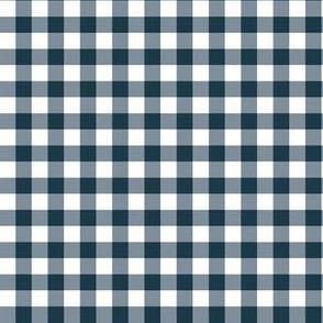 6" Navy Gingham