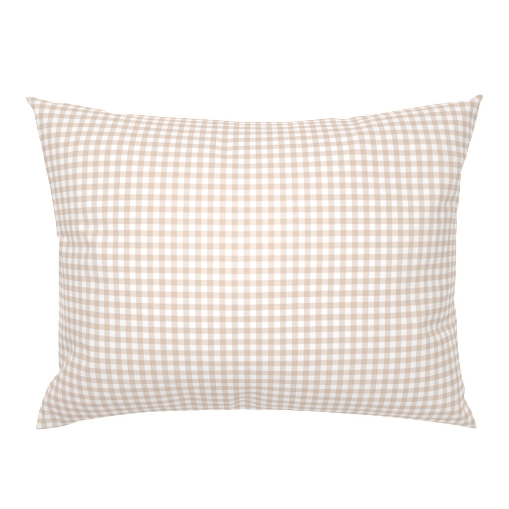 6" Tan Gingham