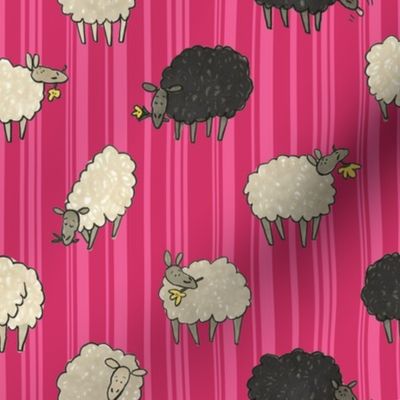 Sheep! in raspberry