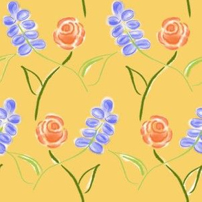 Simple Flower Lattice - Sunshine